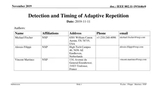 IEEE 802.11 Adaptive Repetition Feature