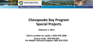 Chesapeake Bay Program Special Projects Overview