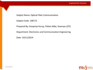 Overview of Wavelength Division Multiplexing (WDM) Technology