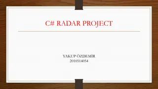 Building C#.Radar.Project with Components and Software Integration
