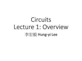 Overview of Circuits Lecture 1 with Hung-yi Lee