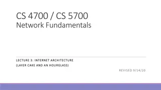 Internet Architecture and Network Functionality