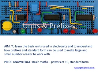 Units and Prefixes in Electronics