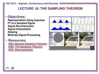 Sampling Theorem in Signal Processing: Representation and Reconstruction