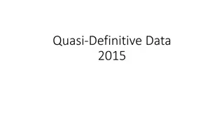 Quasi-Definitive Data in Geomagnetic Research