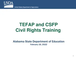 United States Department of Agriculture Civil Rights Training