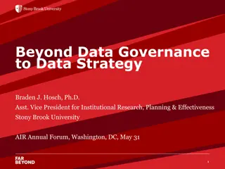 Stony Brook University Data Strategy Insights