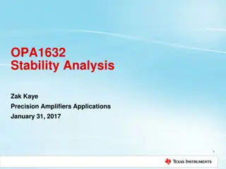 Precision Amplifiers Stability Analysis and Design Techniques