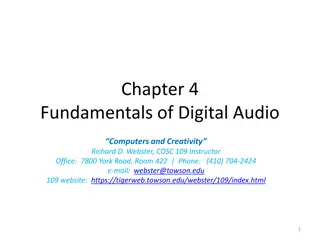 Fundamentals of Digital Audio and Sound Waves