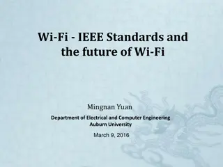 Future of Wi-Fi: Evolution through IEEE Standards