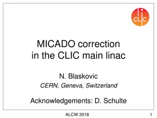 Optimizing Beam Orbit Correction with MICADO Routine