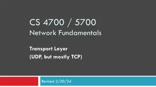 Network Transport Layer Functions and Protocols