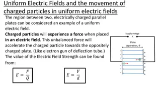 Uniform Electric Fields and Charged Particle Movement