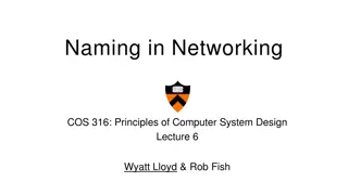 Principles of Computer System Design Lecture 6 on Network Naming