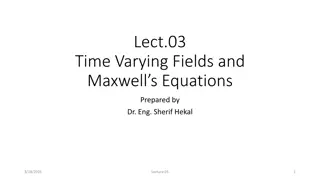 Time-Varying Fields in Maxwell's Equations