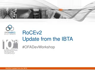 RoCEv2: Updates from the IBTA