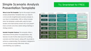 Streamlined Presentation Template for Scenario Analysis in Business