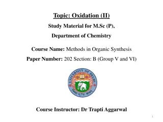 Advanced Organic Synthesis Methods: Oxidation Reactions Overview