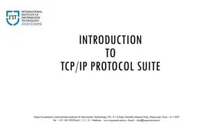 Protocol Layering & TCP/IP Suite | Introduction & Principles