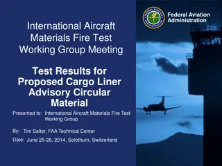 Results of Proposed Cargo Liner Advisory Circular Material Test