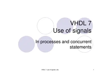 VHDL Signal Usage in Processes and Statements