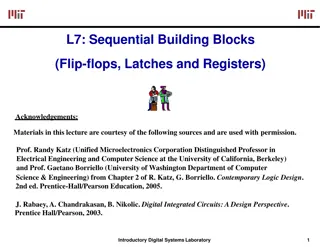 Sequential Building Blocks in Digital Logic Design