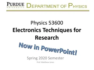 Electronics Techniques for Research in PowerPoint Presentation