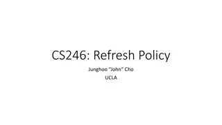 Explore Refresh Policy and Page Freshness Optimization