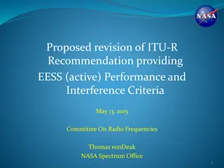 Proposed Revision of ITU-R Recommendation for EESS Active Performance Criteria