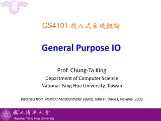 MSP430 Microcontroller Basics and GPIO Configurations