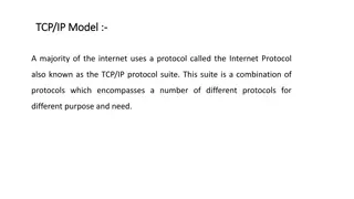 TCP/IP Protocol Suite and Addressing Modes