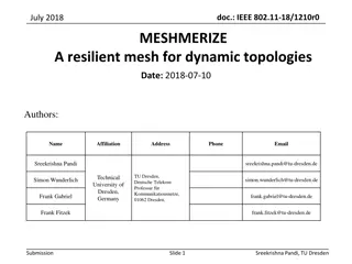 MESHMERIZE: A Resilient Mesh for Dynamic Topologies