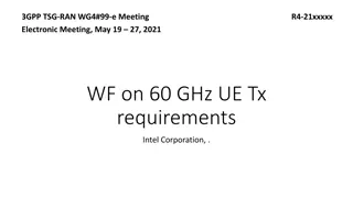 60GHz UE Tx Requirements Discussion Summary