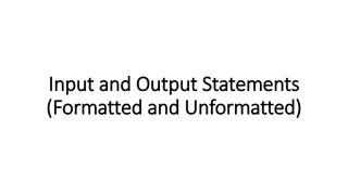 Input and Output Statements in C Programming
