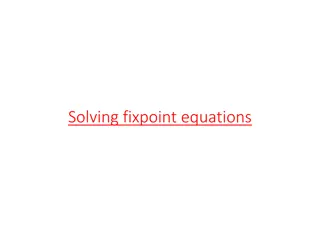 Solving Fixpoint Equations in Programming Languages