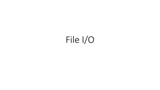 Working with File Input and Output Streams in C++