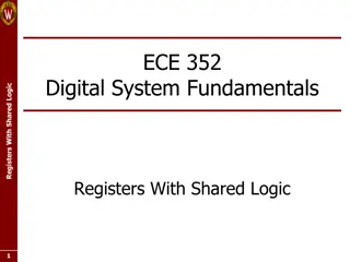 Digital System Fundamentals: Registers with Shared Logic Design
