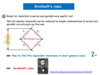 Kirchhoff's Rules in Electrical Circuits
