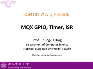 GPIO Drivers and Control Parameters