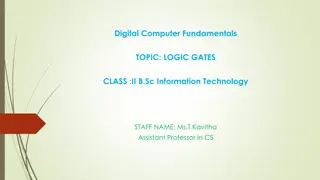 Logic Gates in Digital Computer Fundamentals
