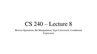 Bitwise Operations and Manipulation in Programming