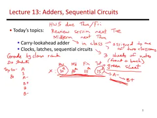 Adders and Sequential Circuits