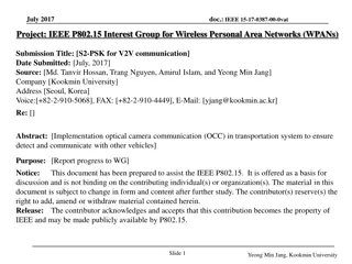 Optical Camera Communication for V2V in Transportation Systems