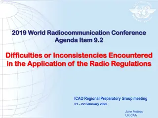 Challenges in Applying Radio Regulations: Insights from ICAO Meeting 2022