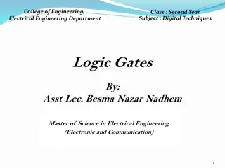 Digital Techniques: Logic Gates and Combinational Logic