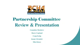 Committee Review and Presentation: Partnership Committee Governance Policies