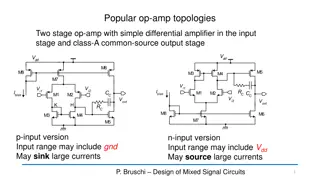 Op-Amp Topologies for Mixed Signal Circuits Design