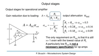 Output Stage Design for Operational Amplifiers and Microelectronic Systems
