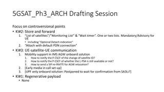 Satellite Communication Controversies in 5G Architecture Drafting