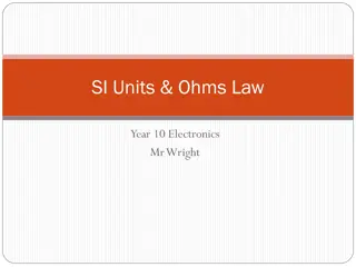 Ohm's Law and SI Units in Electronics